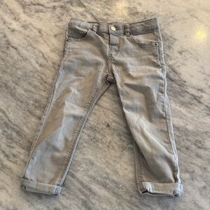 Zara Kids Light Gray Stretch Denim Jeans